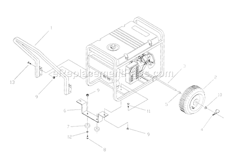Page I Diagram and Parts List for 1020-0  Briggs and Stratton Generator
